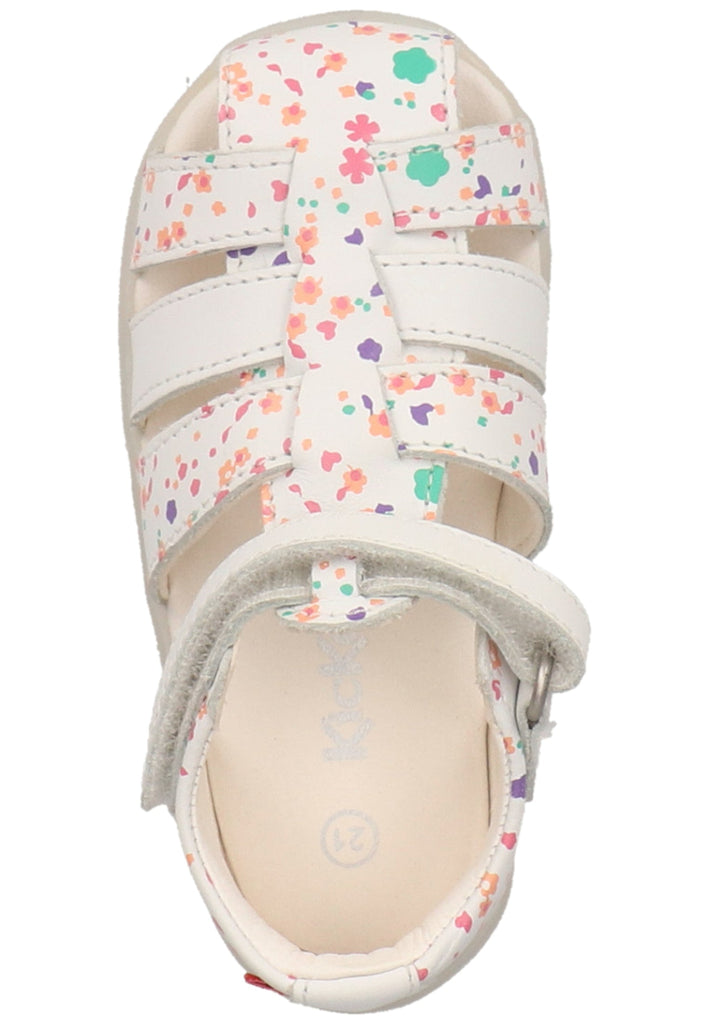 Kickers Halbschuhe Leder Weiß/Rosa