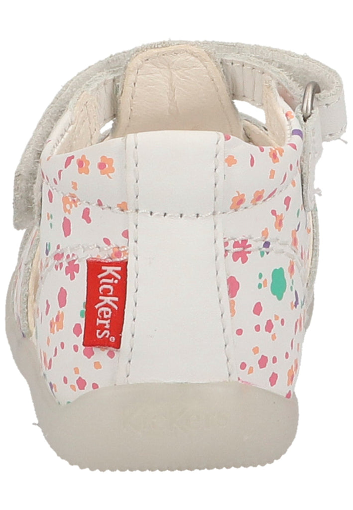 Kickers Halbschuhe Leder Weiß/Rosa