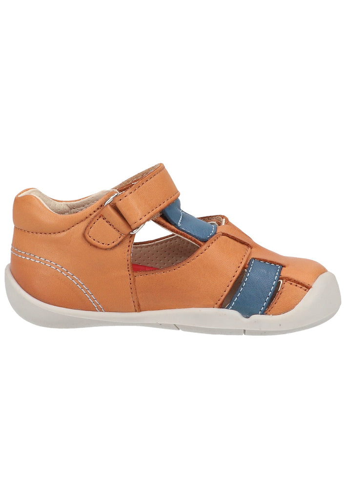 Kickers Halbschuhe Nappaleder Braun/Blau