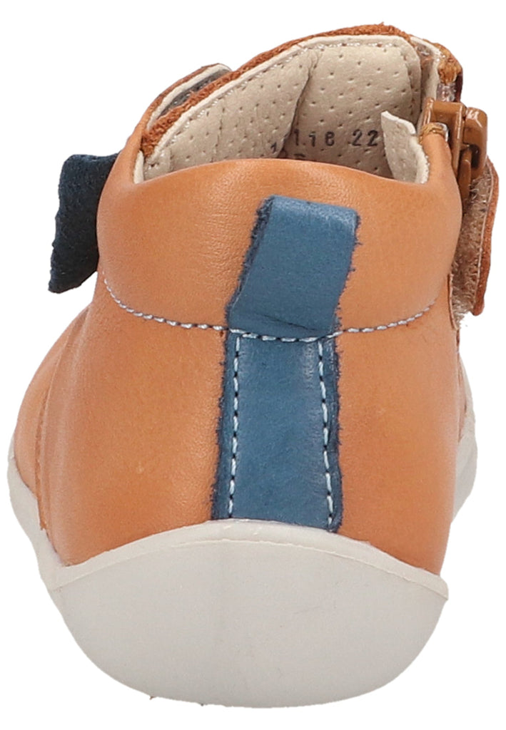 Kickers Halbschuhe Nappaleder Braun/Blau