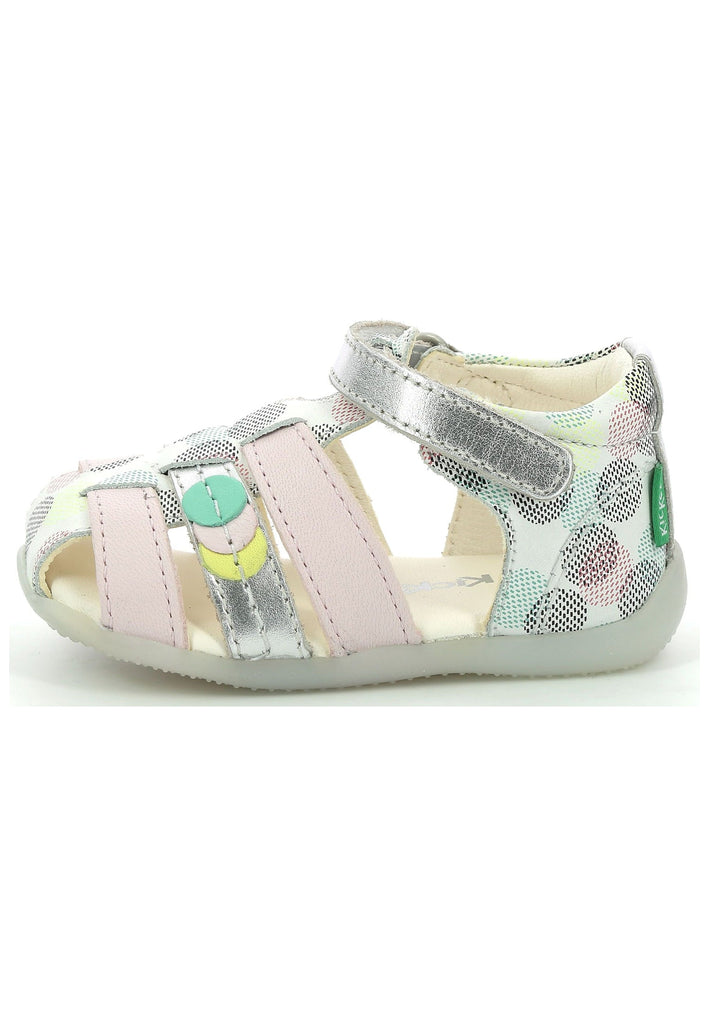 Kickers Halbschuhe Nappaleder Rosa/Silber