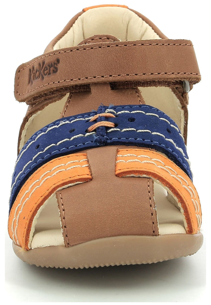 Kickers Halbschuhe Nubukleder Braun/Orange