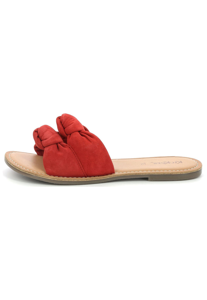 Pantoletten Kickers Pantoletten Veloursleder Rot