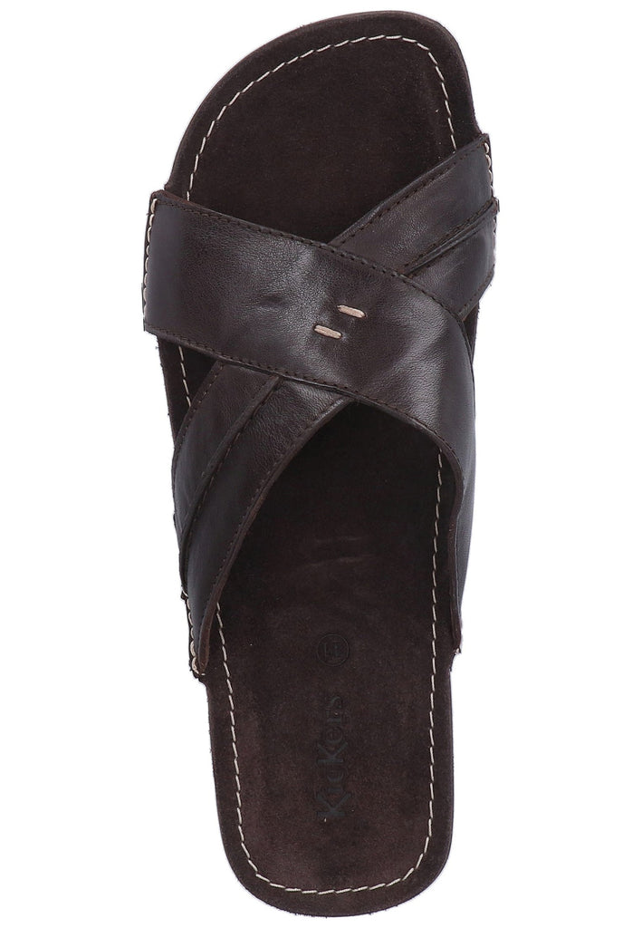 Kickers Pantoletten Leder Braun