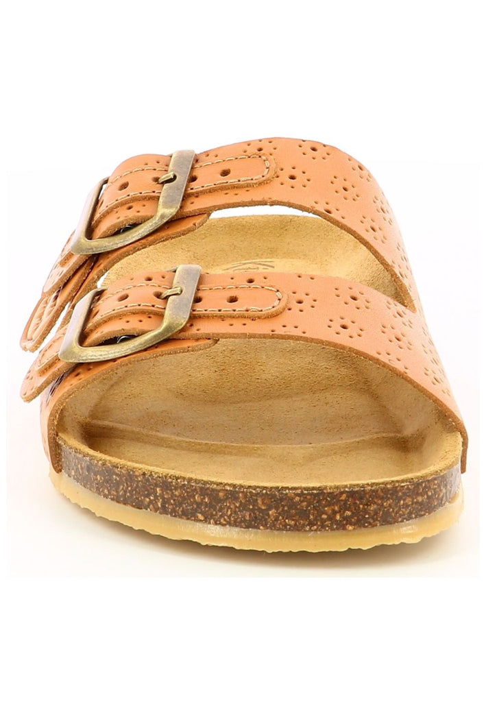 Kickers Pantoletten Leder Camel