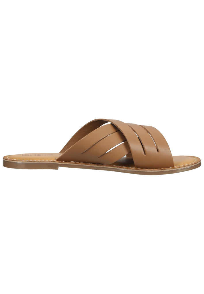 Kickers Pantoletten Leder Camel