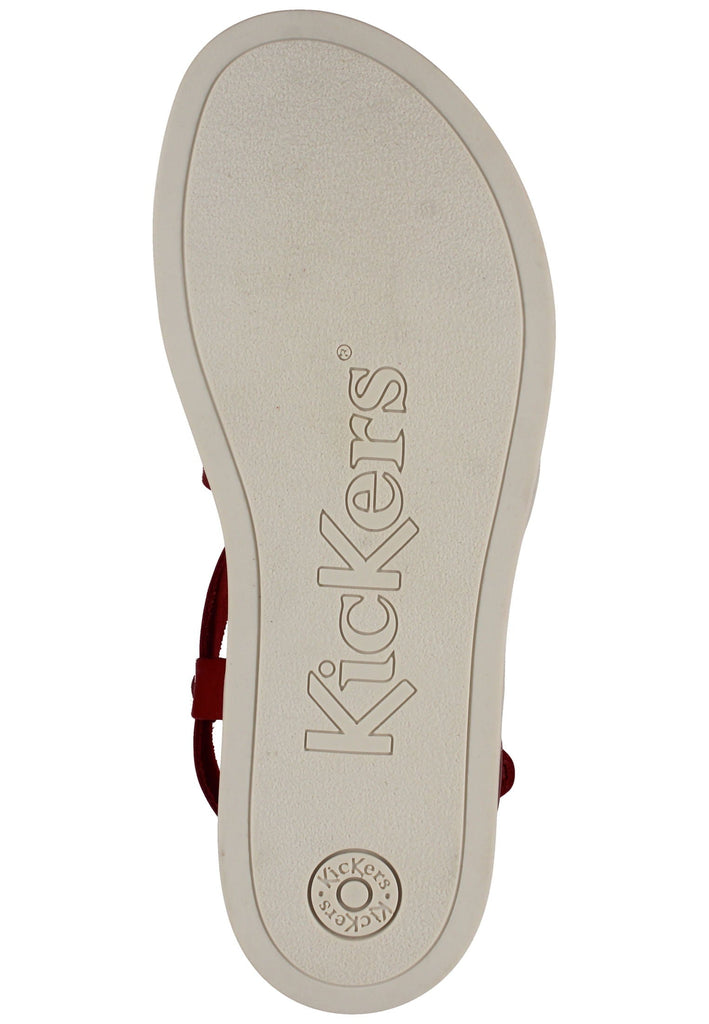 Kickers Pantoletten Leder Rot