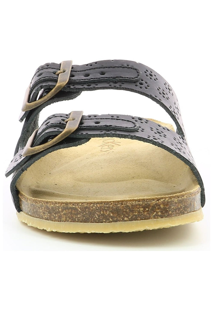 Kickers Pantoletten Leder Schwarz