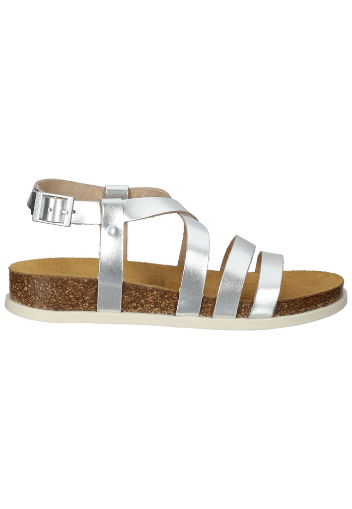 Kickers Pantoletten Leder Silber