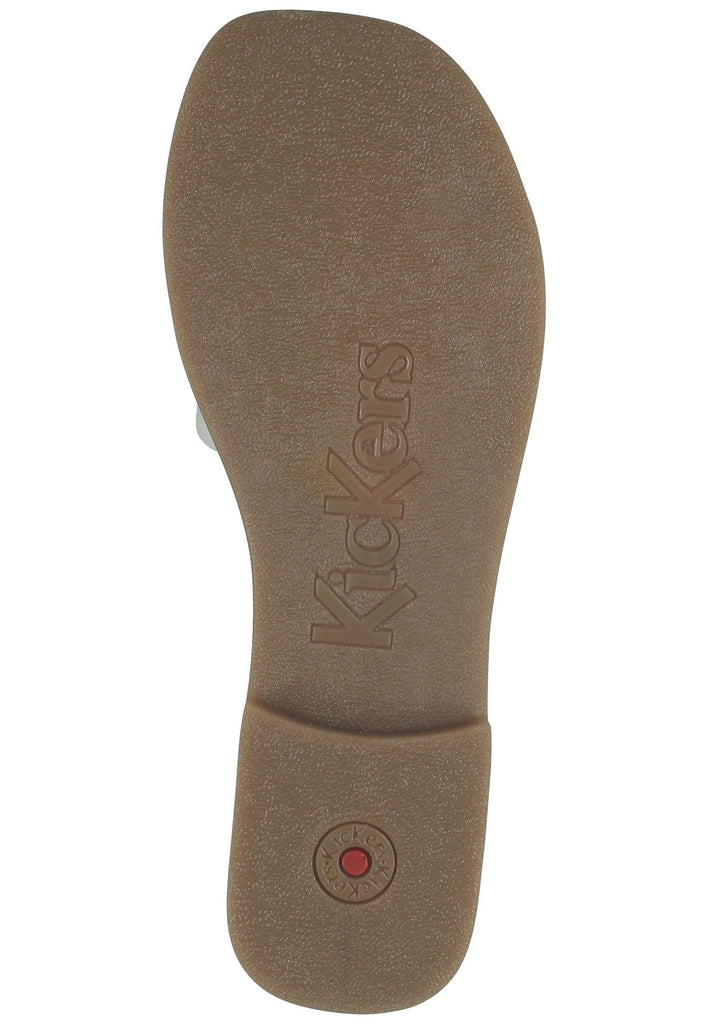 Kickers Pantoletten Leder Weiß