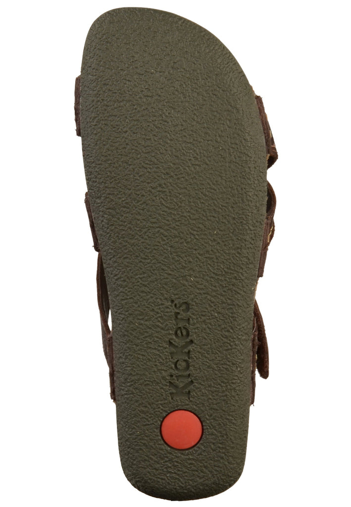 Kickers Pantoletten Nappaleder Braun
