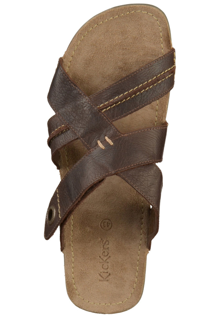 Kickers Pantoletten Nappaleder Braun