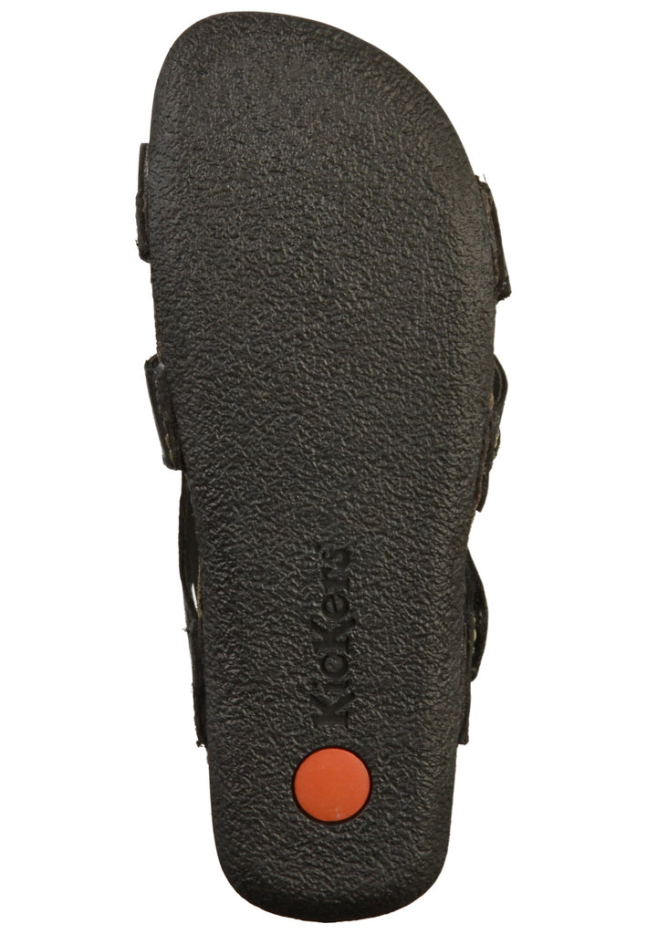 Kickers Pantoletten Nappaleder Schwarz