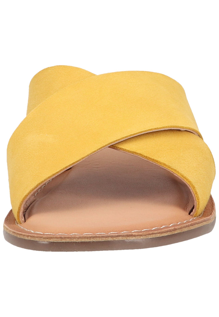 Kickers Pantoletten Veloursleder Gelb