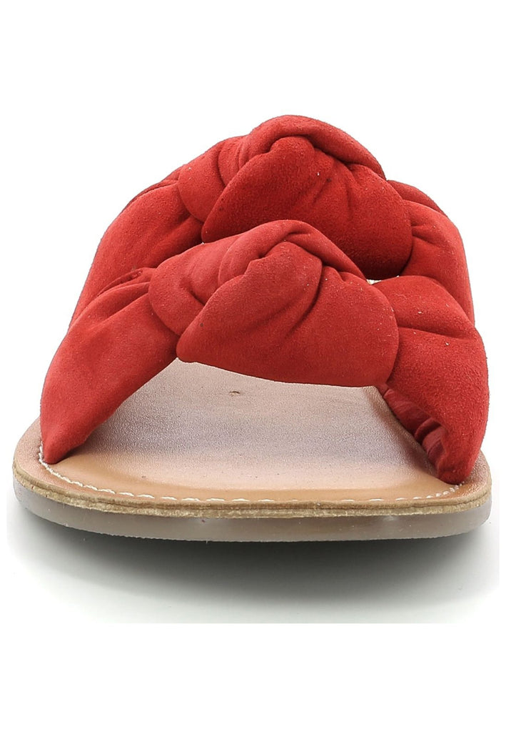 Kickers Pantoletten Veloursleder Rot