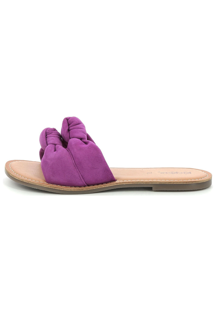 Kickers Pantoletten Veloursleder Violett