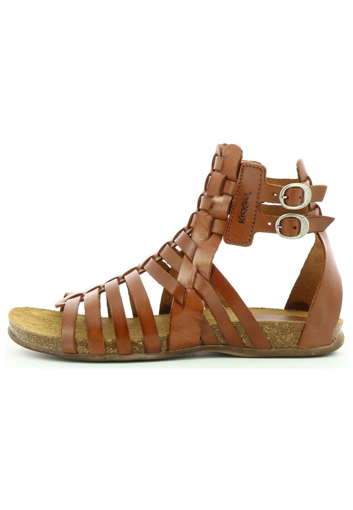 Sandalen Kickers Sandalen Leder Kastanie
