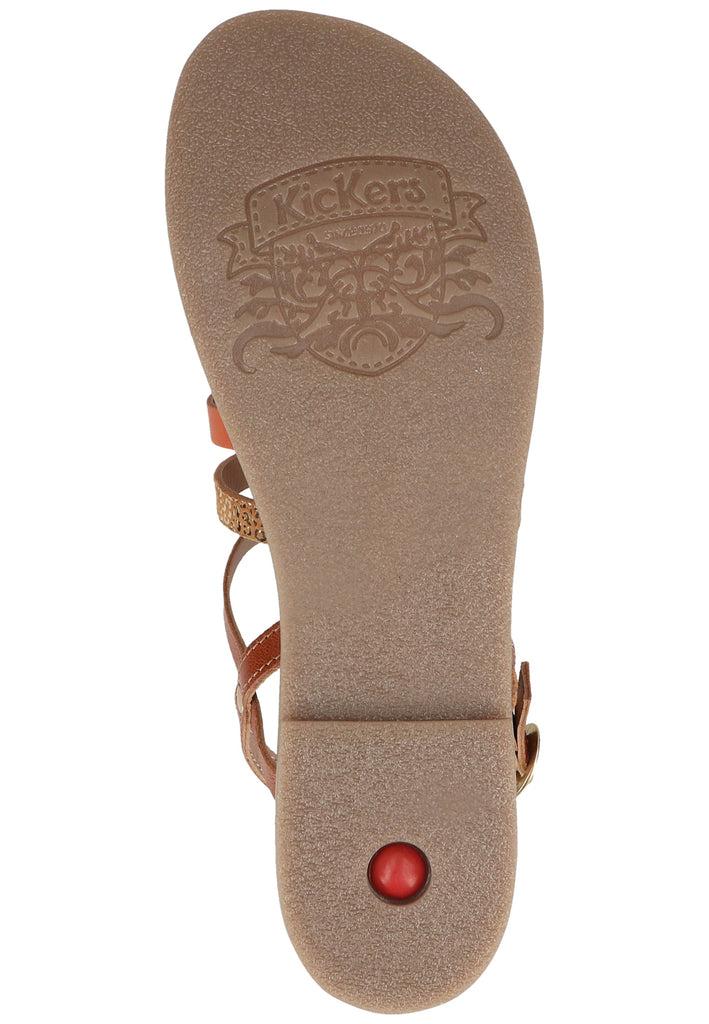 Kickers Sandalen Leder Camel