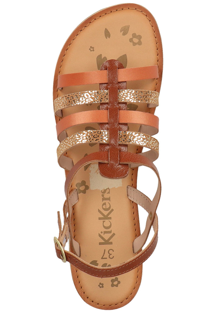 Kickers Sandalen Leder Camel