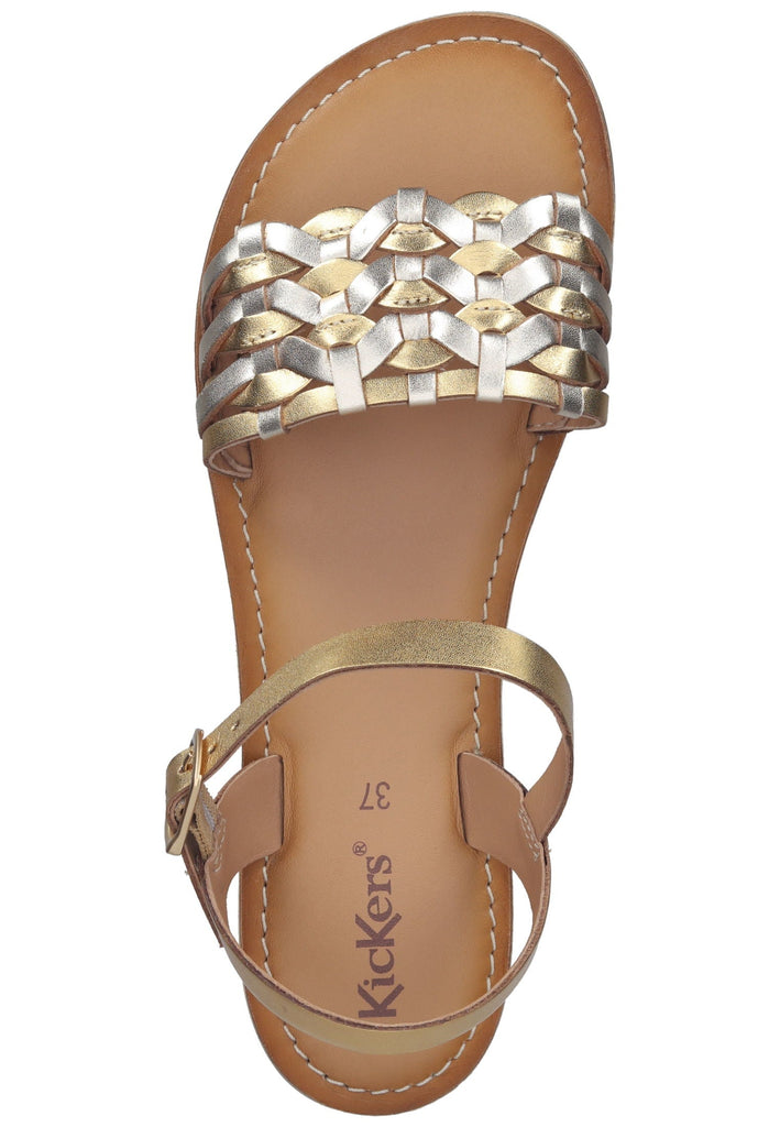 Kickers Sandalen Leder Gold