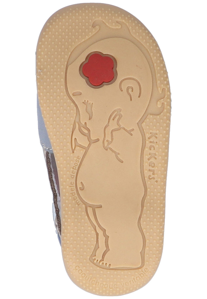 Kickers Sandalen Leder Grau/Blau