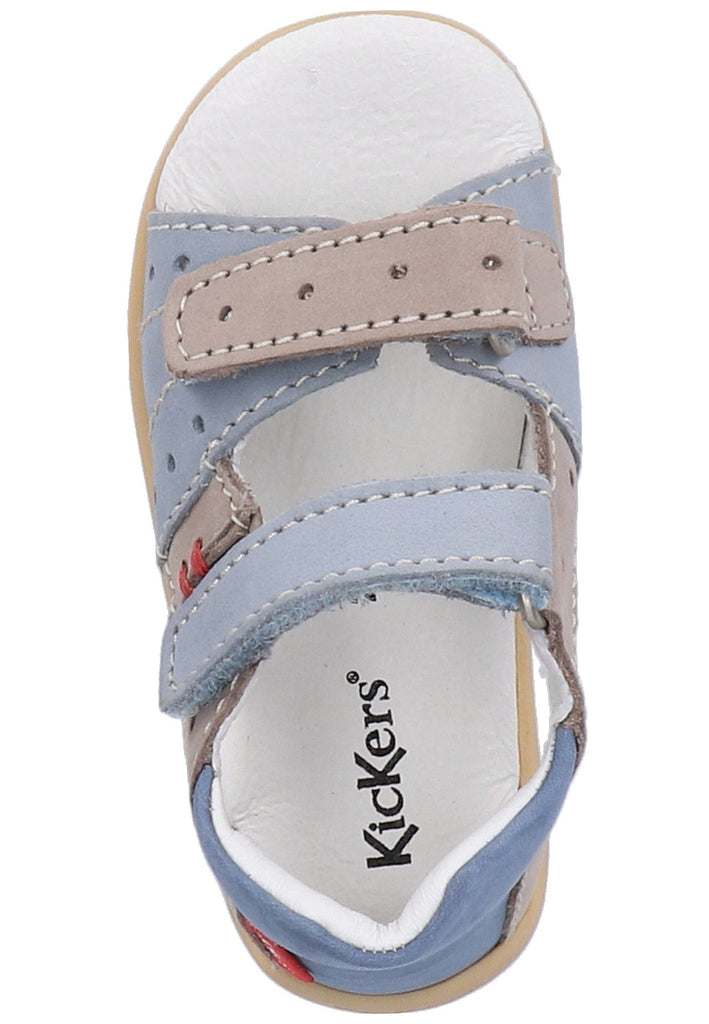 Kickers Sandalen Leder Grau/Blau