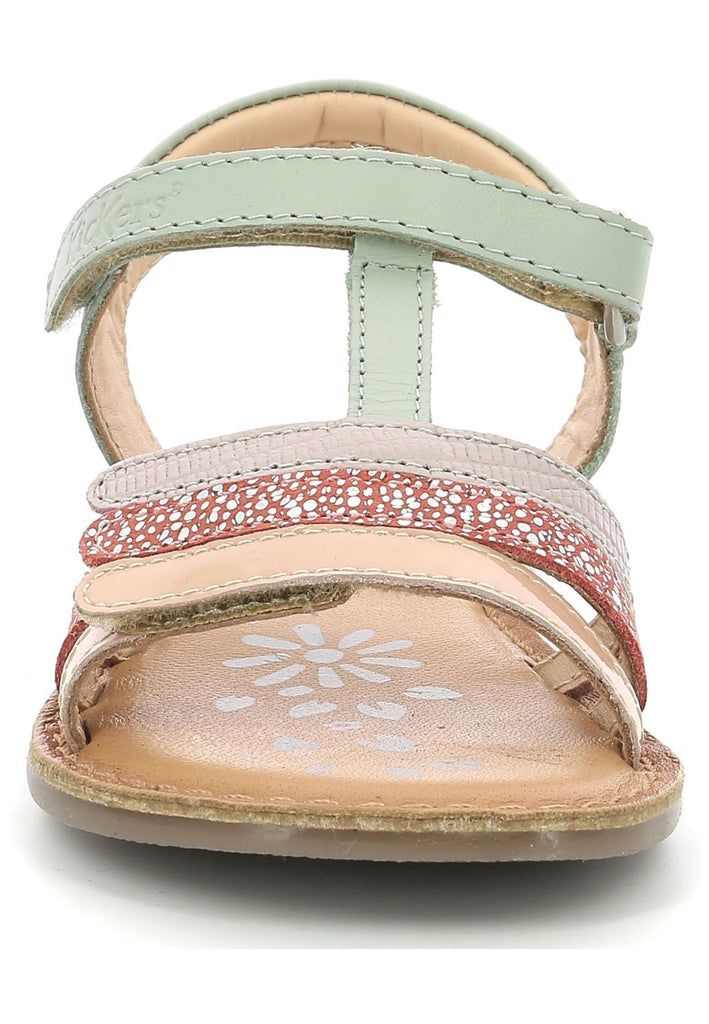 Kickers Sandalen Leder Grün/Kombi