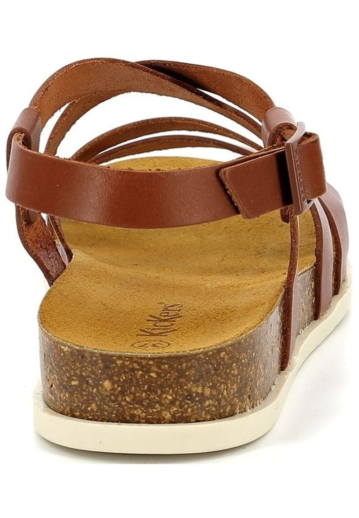 Kickers Sandalen Leder Hellbraun