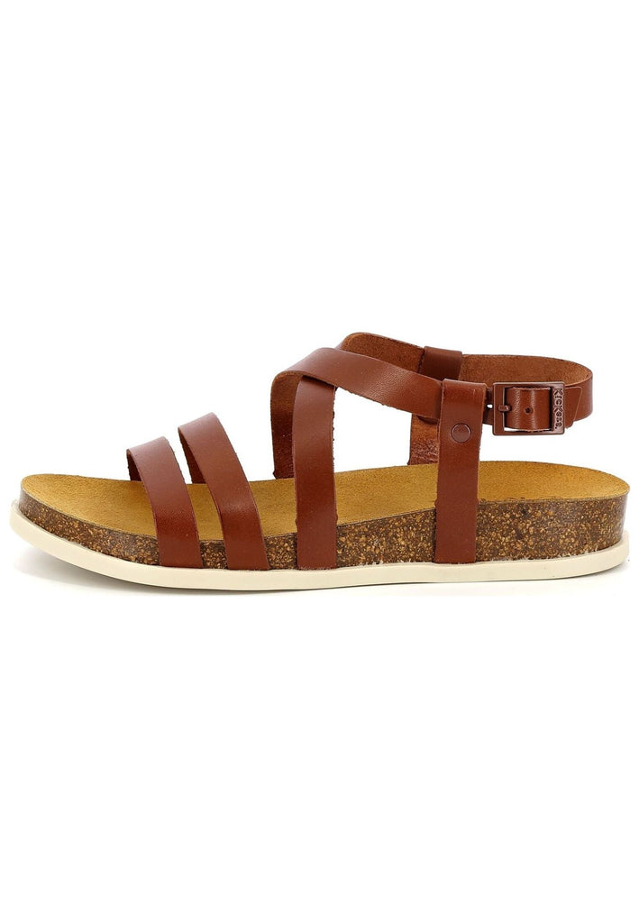 Kickers Sandalen Leder Hellbraun
