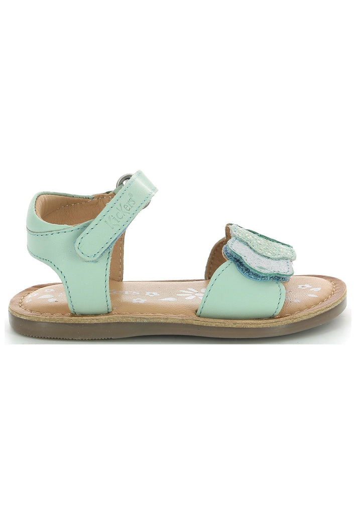 Kickers Sandalen Leder Hellgrün