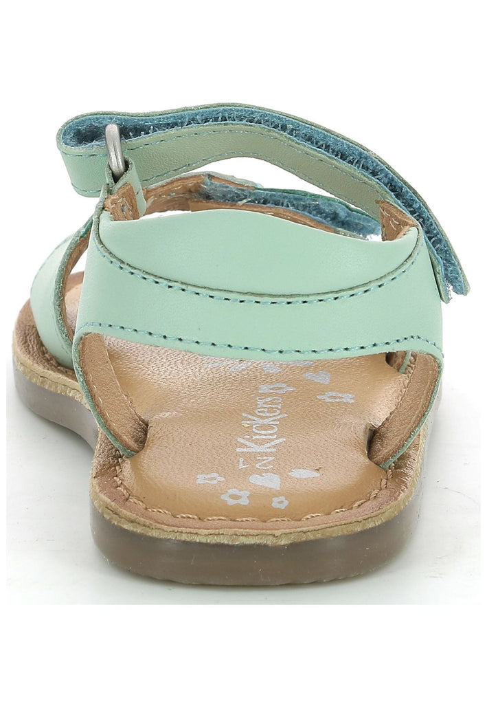 Kickers Sandalen Leder Hellgrün