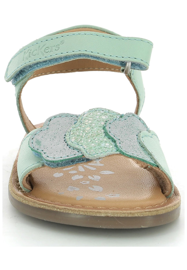 Kickers Sandalen Leder Hellgrün