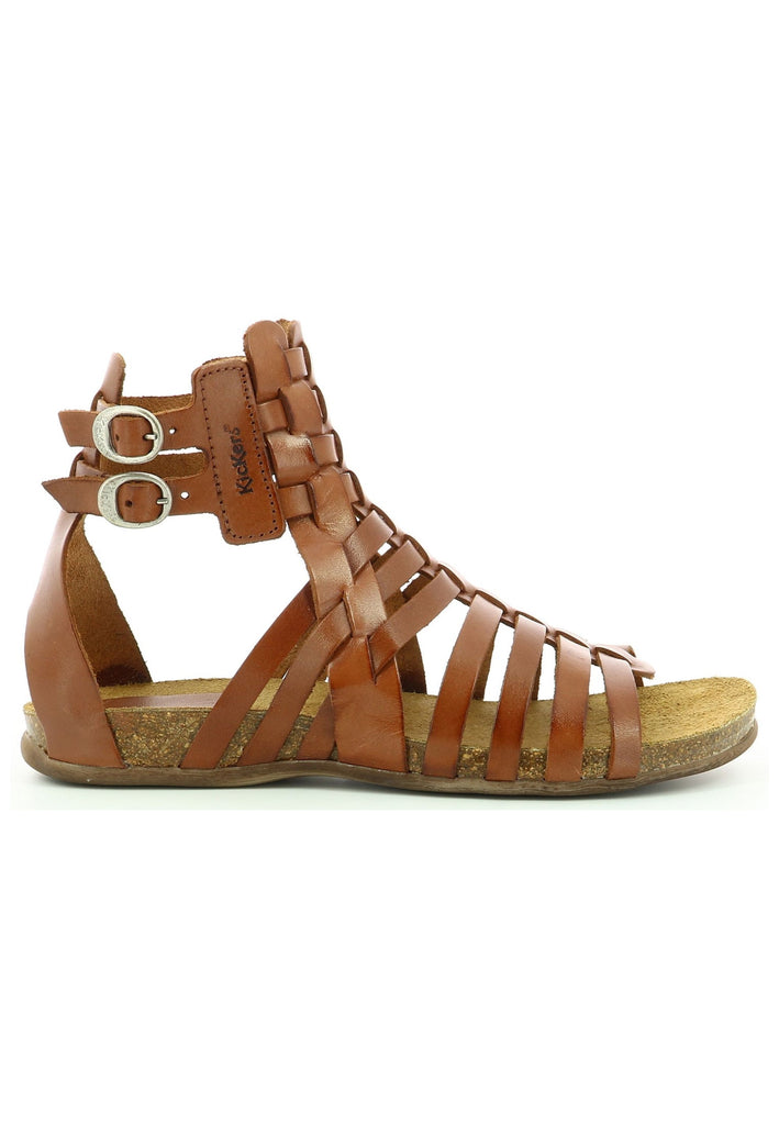 Kickers Sandalen Leder Kastanie