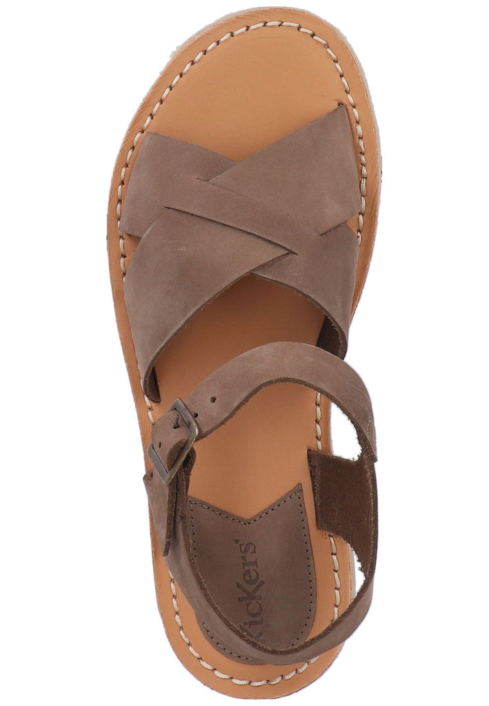 Kickers Sandalen Leder Khaki
