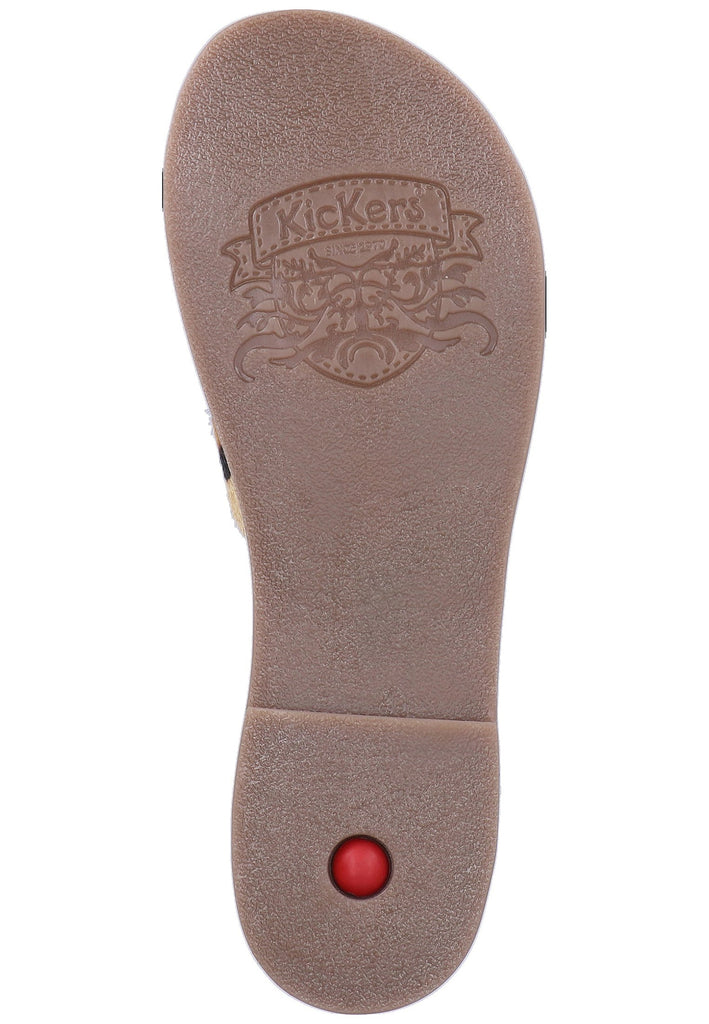 Kickers Sandalen Leder Leopard