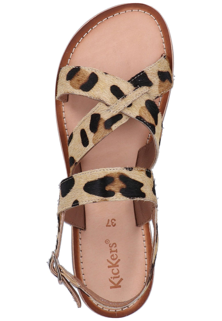 Kickers Sandalen Leder Leopard
