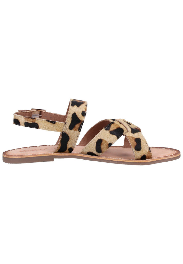 Kickers Sandalen Leder Leopard