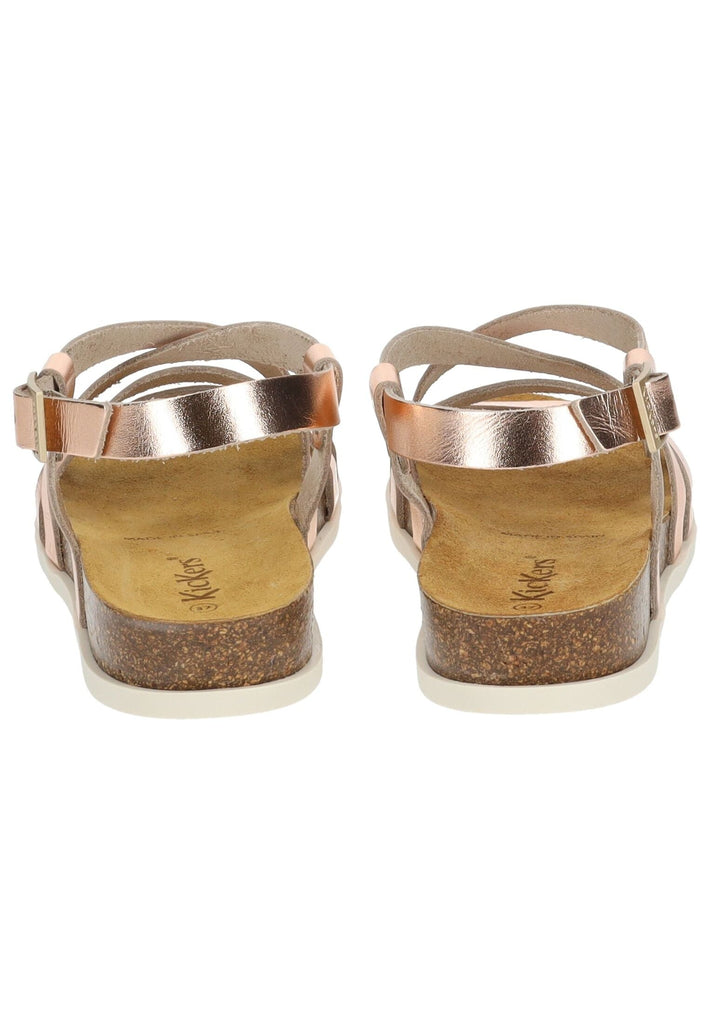 Kickers Sandalen Leder Metallic Rose