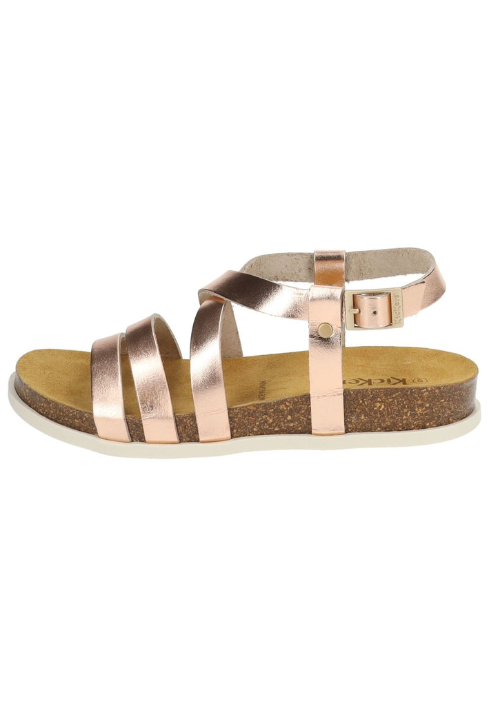 Kickers Sandalen Leder Metallic Rose