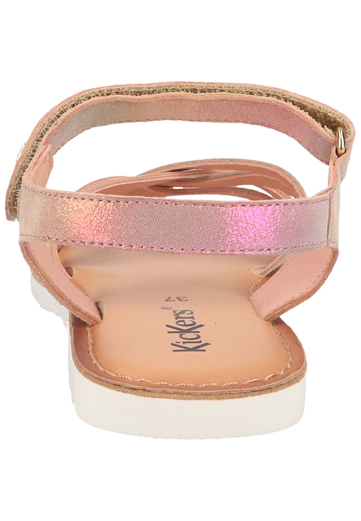Kickers Sandalen Leder Pink Metallic