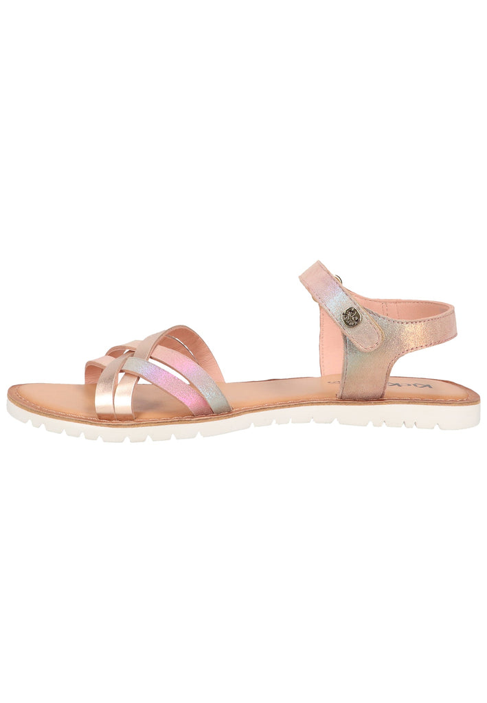Kickers Sandalen Leder Pink Metallic