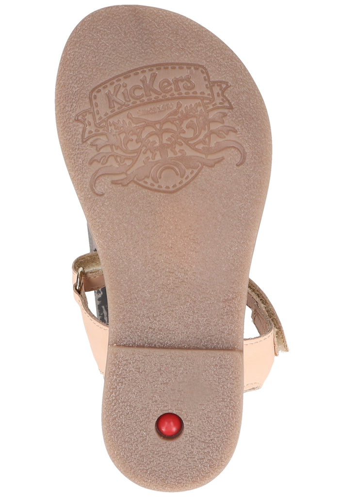 Kickers Sandalen Leder Rose Metallic