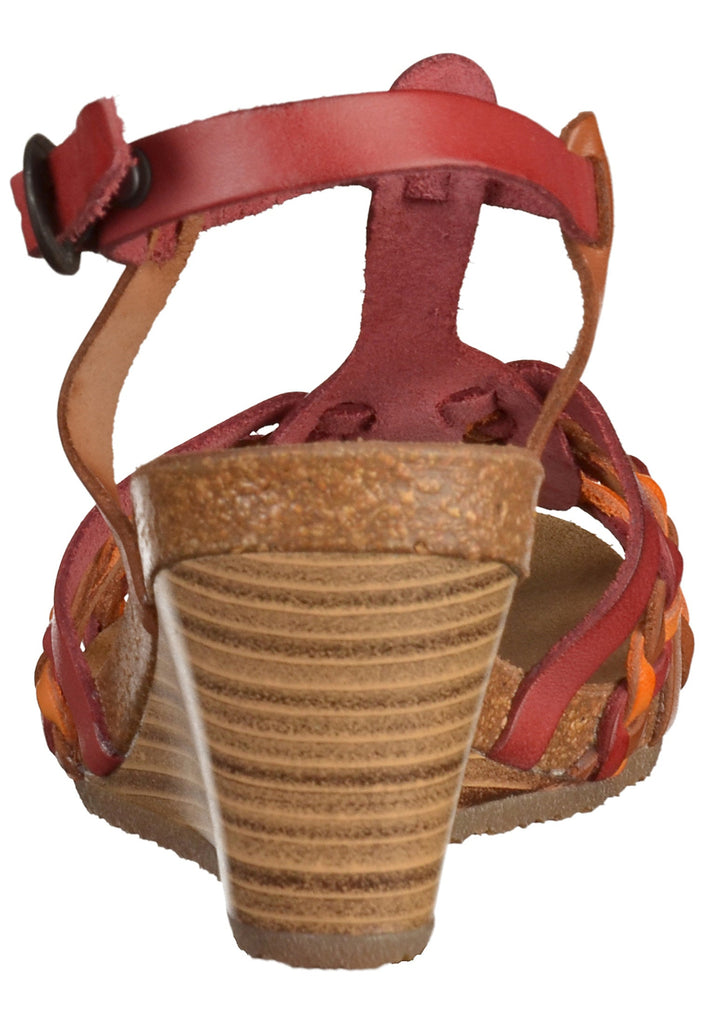 Kickers Sandalen Leder Rot/Braun