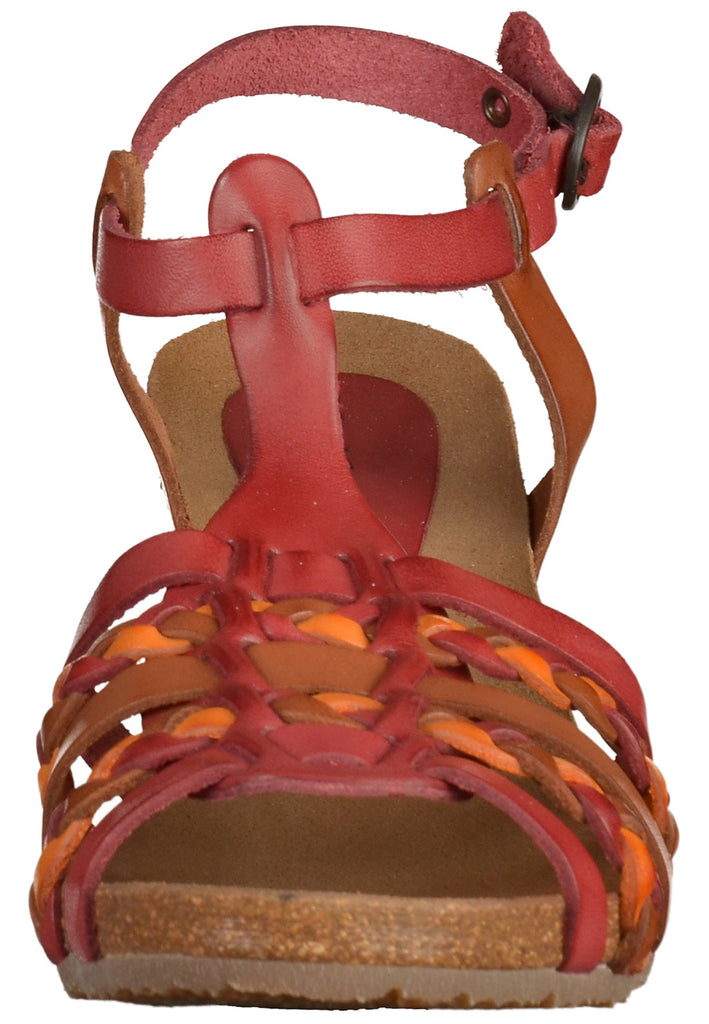 Kickers Sandalen Leder Rot/Braun