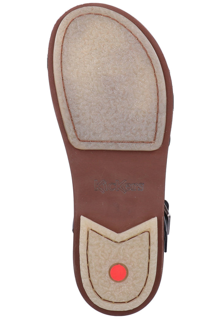 Kickers Sandalen Leder Schwarz