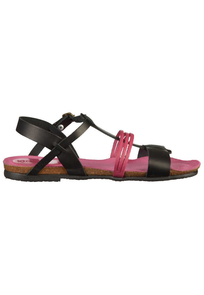 Kickers Sandalen Leder Schwarz/Pink