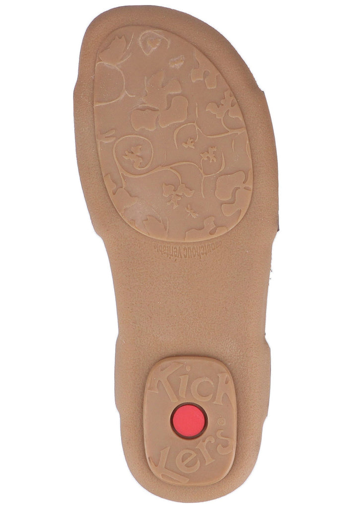 Kickers Sandalen Leder Schwarz/Rot