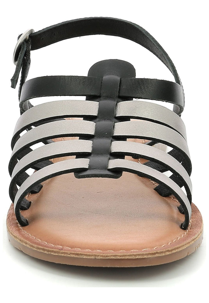 Kickers Sandalen Leder Schwarz/Silber