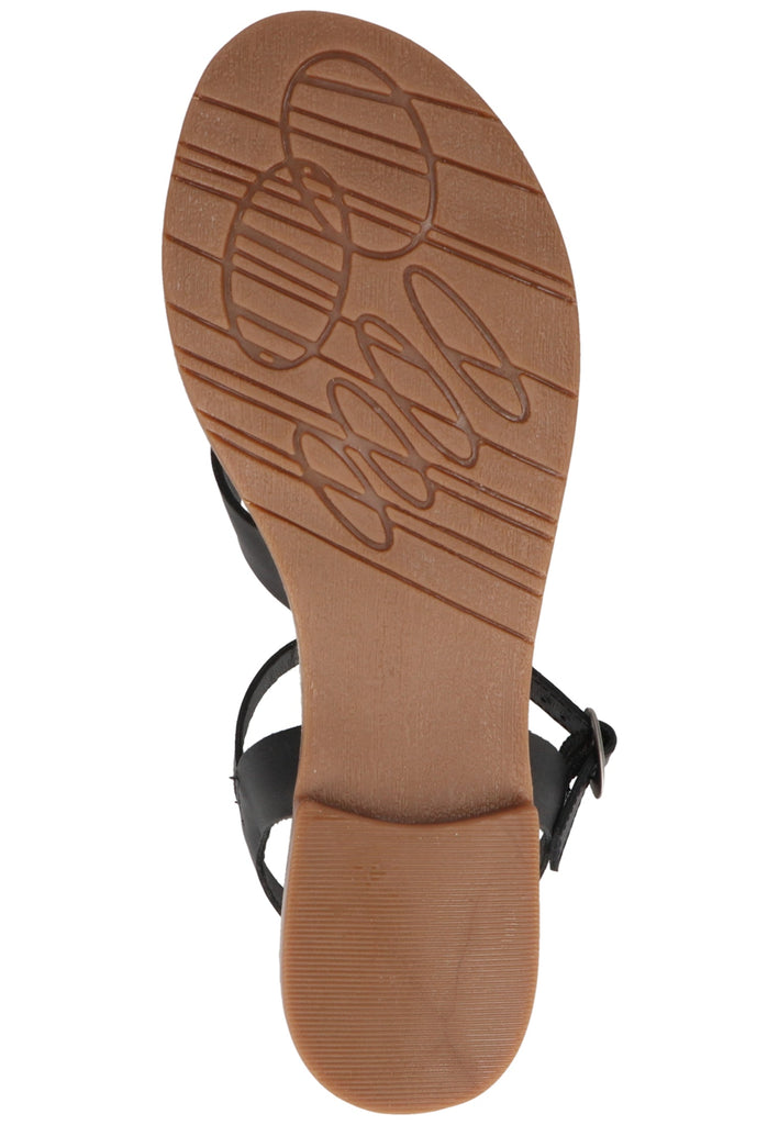 Kickers Sandalen Leder Schwarz/Silber