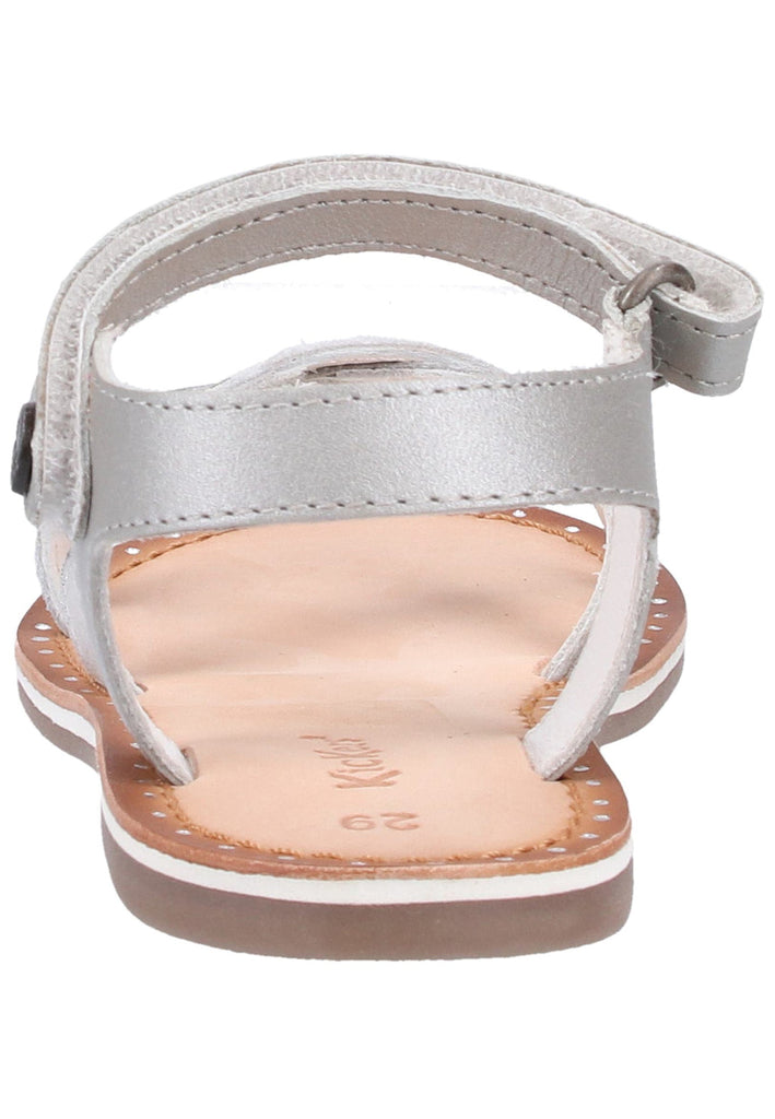 Kickers Sandalen Leder Silber
